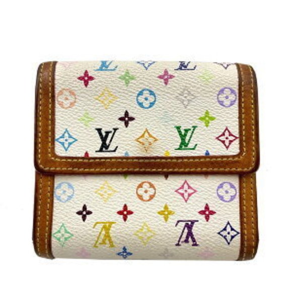 Louis Vuitton Carte Blanc Multicolor Monnaie Porte Bi White - Picture 1 of 7